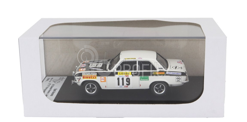 Trofeu Opel Ascona (night Version) N 119 Winner Rally Tap 1971 Manuel Gomes Pereira - Jose Marcal 1:43 Bílá Černá