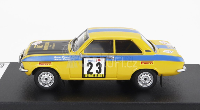 Trofeu Opel Ascona (night Version) N 23 Rally Tap 1974 G.pereira - A.aimeida Pereira 1:43 Žlutá Modrá