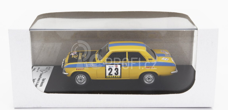 Trofeu Opel Ascona (night Version) N 23 Rally Tap 1974 G.pereira - A.aimeida Pereira 1:43 Žlutá Modrá