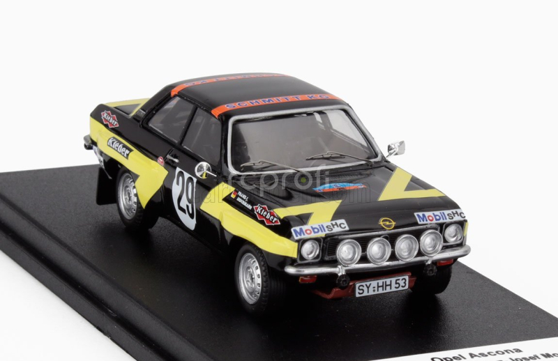 Trofeu Opel Ascona (night Version) N 29 Rally Baltic 1975 Holgher Bohne - Franz Josef Moormann 1:43 Černá Žlutá