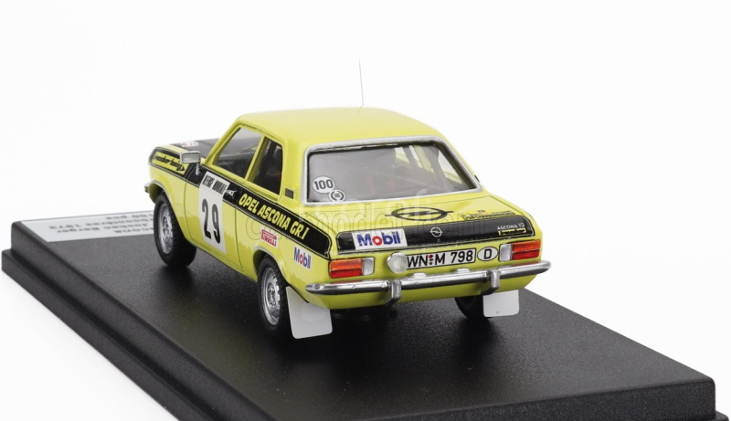 Trofeu Opel Ascona (night Version) N 29 Rally Lyon Charbonnieres 1973 Walter Rohl - Jochen Berger 1:43 Žlutá Černá