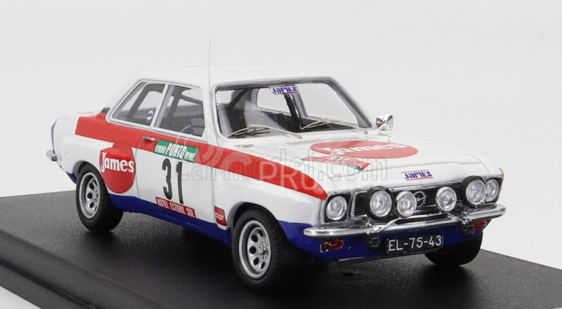 Trofeu Opel Ascona (night Version) N 31 Rally Portugal 1978 J.ortigao - M.sottomayor 1:43 Bílá Červená