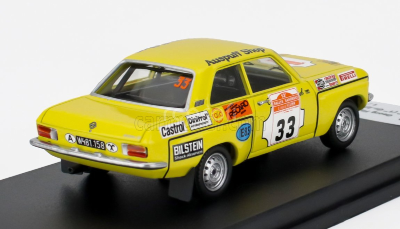 Trofeu Opel Ascona (night Version) N 33 Winner Gr.2 Rally Sanremo 1975 Georg Fischer - Harald Gottlieb 1:43 Žlutá