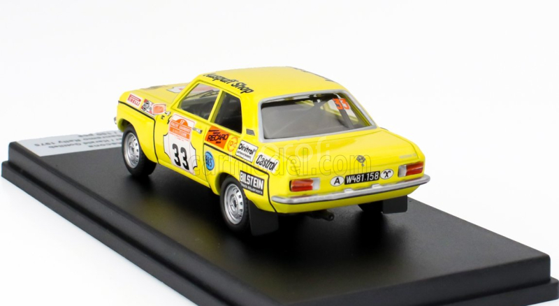 Trofeu Opel Ascona (night Version) N 33 Winner Gr.2 Rally Sanremo 1975 Georg Fischer - Harald Gottlieb 1:43 Žlutá