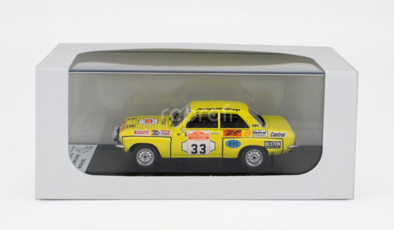 Trofeu Opel Ascona (night Version) N 33 Winner Gr.2 Rally Sanremo 1975 Georg Fischer - Harald Gottlieb 1:43 Žlutá