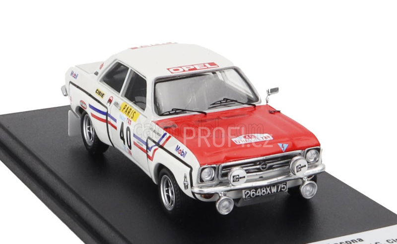 Trofeu Opel Ascona (night Version) N 40 Rally Tap 1972 Marie Claude Beaumont - Christine Cicanot 1:43 Bílá Červená