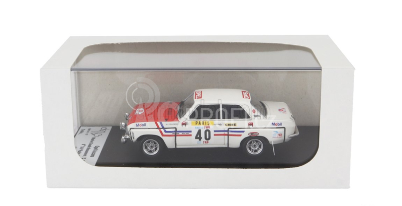 Trofeu Opel Ascona (night Version) N 40 Rally Tap 1972 Marie Claude Beaumont - Christine Cicanot 1:43 Bílá Červená