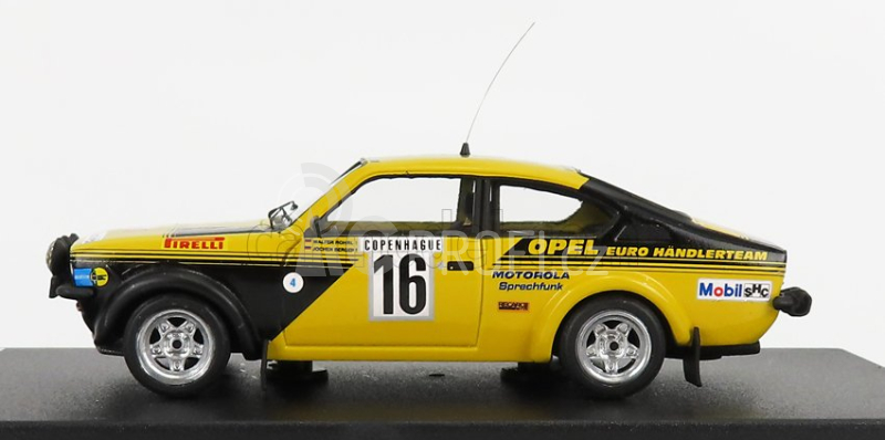 Trofeu Opel Kadett C Gt/e (night Version) N 16 4th Rally Montecarlo 1976 Walter Rohrl - Jochen Berger 1:43 Žlutá Černá
