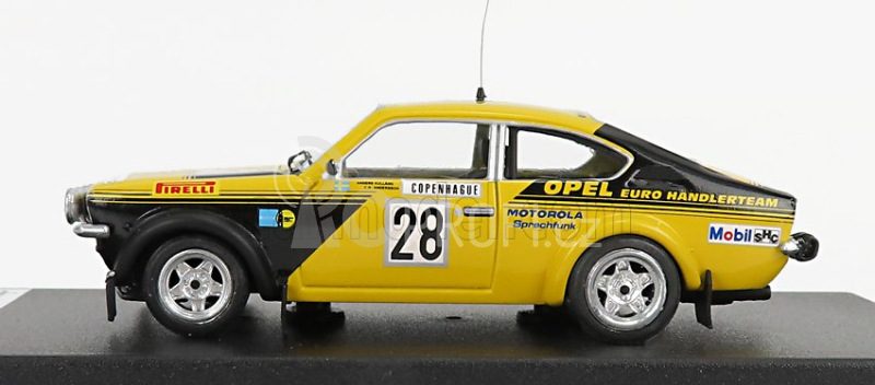 Trofeu Opel Kadett C Gt/e (night Version) N 28 Rally Montecarlo 1976 Anders Kullang - Claes Goran Andersson 1:43 Žlutá Černá