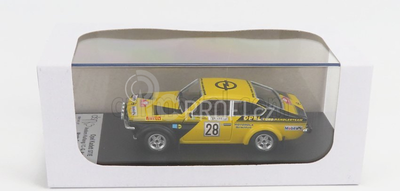 Trofeu Opel Kadett C Gt/e (night Version) N 28 Rally Montecarlo 1976 Anders Kullang - Claes Goran Andersson 1:43 Žlutá Černá