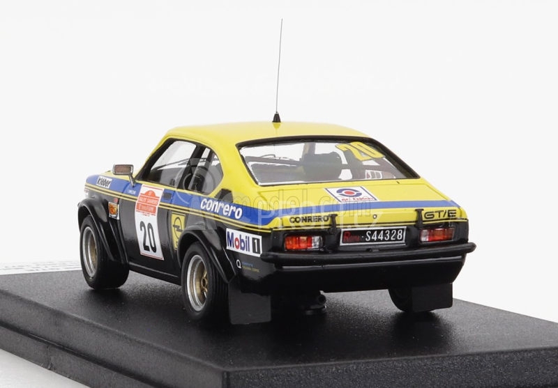 Trofeu Opel Kadett Gt/e (night Version) N 20 Rally Sanremo 1977 F.ormezzano - R.meiohas 1:43 Žlutá Černá