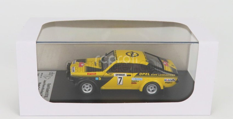 Trofeu Opel Kadett Gt/e (night Version) N 7 Rally Montecarlo 1977 J.p.nicolas - J.todt 1:43 Žlutá Černá