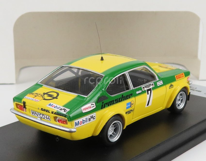 Trofeu Opel Kadett Gt/e (night Version) N 7 Winner Rally Hessen 1976 W.smolej - C.geistdorfer 1:43 Žlutá Zelená