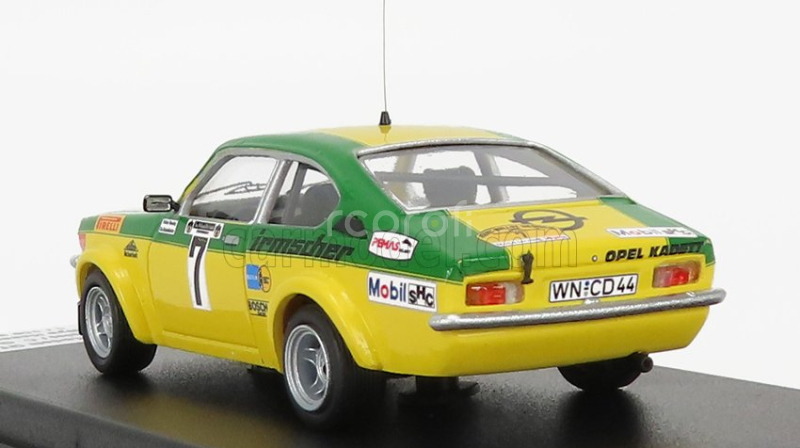 Trofeu Opel Kadett Gt/e (night Version) N 7 Winner Rally Hessen 1976 W.smolej - C.geistdorfer 1:43 Žlutá Zelená