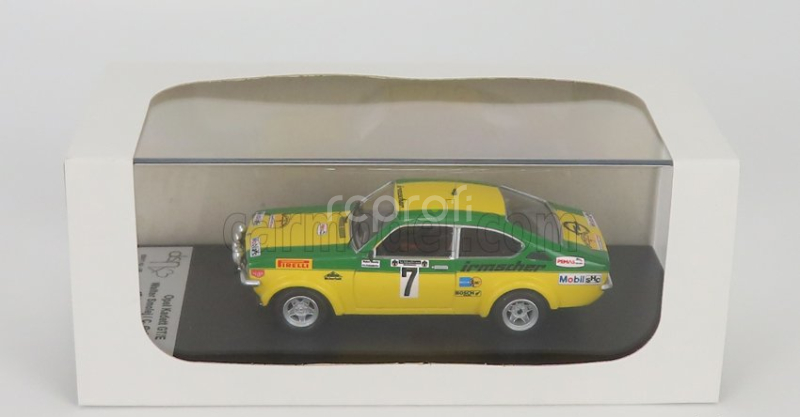 Trofeu Opel Kadett Gt/e (night Version) N 7 Winner Rally Hessen 1976 W.smolej - C.geistdorfer 1:43 Žlutá Zelená