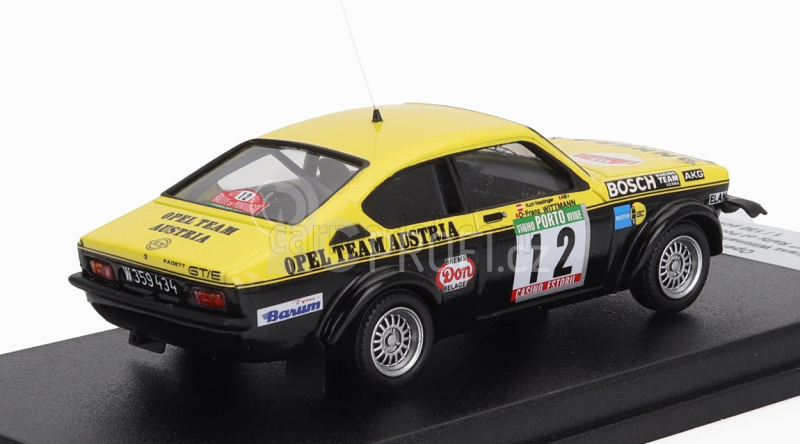 Trofeu Opel Kadett Gte (night Version) N 12 Rally Portugal 1977 F.wittmann - K.nestinger 1:43 Žlutá Černá