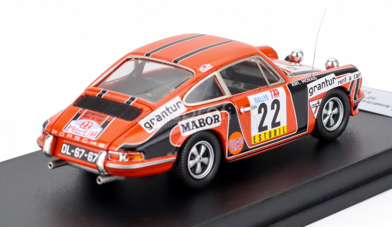 Trofeu Porsche 911 Carera Rs Coupe (night Version) N 22 Rally Tap 1974 Americo Nunes - Antonio Morais 1:43 Orange