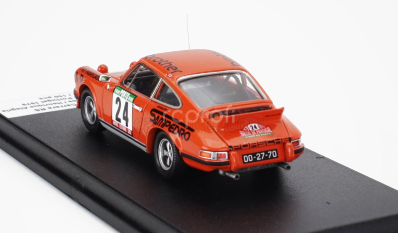 Trofeu Porsche 911 Carera Rs Coupe (night Version) N 24 Rally Portugal 1979 Antonio Diegues - Henrique Alegria 1:43 Orange