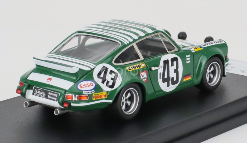 Trofeu Porsche 911 Carera Rs Coupe (night Version) N 43 24h Le Mans 1973 Jurgen Zink - Gerd Quist - Manfred Laub 1:43 Zelená Bílá