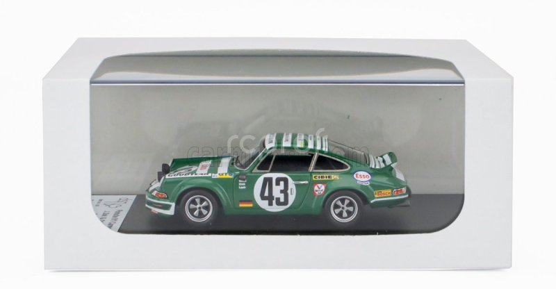 Trofeu Porsche 911 Carera Rs Coupe (night Version) N 43 24h Le Mans 1973 Jurgen Zink - Gerd Quist - Manfred Laub 1:43 Zelená Bílá