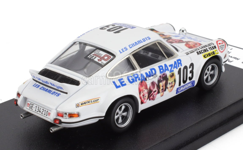 Trofeu Porsche 911 Carrera Rs Coupe N 103 Tour Auto 1973 Herve Bayard - Rene Ligonnet 1:43 Bílá