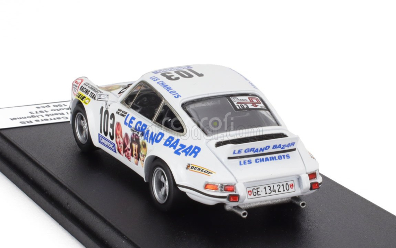 Trofeu Porsche 911 Carrera Rs Coupe N 103 Tour Auto 1973 Herve Bayard - Rene Ligonnet 1:43 Bílá
