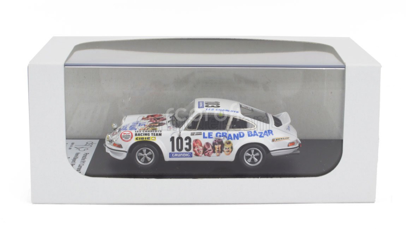 Trofeu Porsche 911 Carrera Rs Coupe N 103 Tour Auto 1973 Herve Bayard - Rene Ligonnet 1:43 Bílá