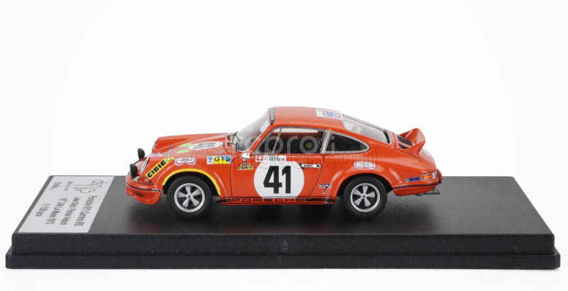 Trofeu Porsche 911 Carrera Rs Coupe N 41 24h Le Mans 1973 Jean Selz - Florian Vetsch 1:43 Orange