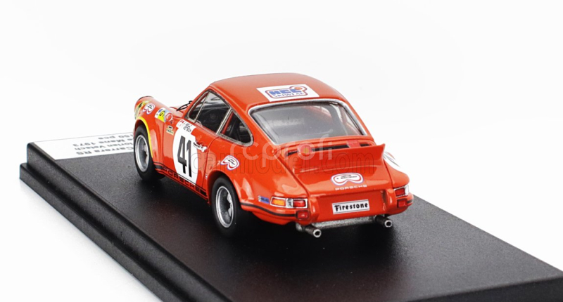 Trofeu Porsche 911 Carrera Rs Coupe N 41 24h Le Mans 1973 Jean Selz - Florian Vetsch 1:43 Orange