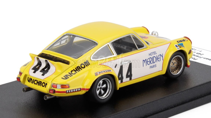 Trofeu Porsche 911 Carrera Rs Coupe N 44 24h Le Mans 1973 Jean Francois Piot - Peter Zbinder 1:43 Žlutá Bílá