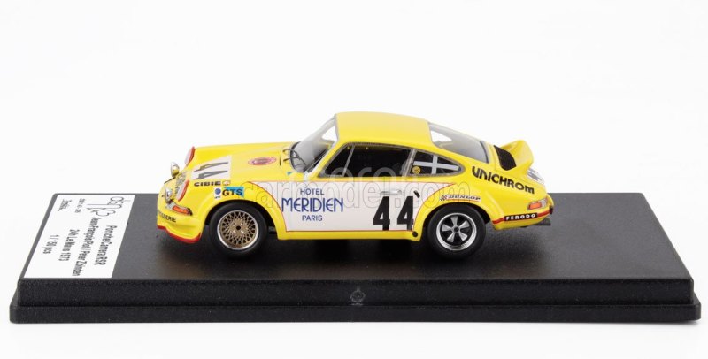 Trofeu Porsche 911 Carrera Rs Coupe N 44 24h Le Mans 1973 Jean Francois Piot - Peter Zbinder 1:43 Žlutá Bílá