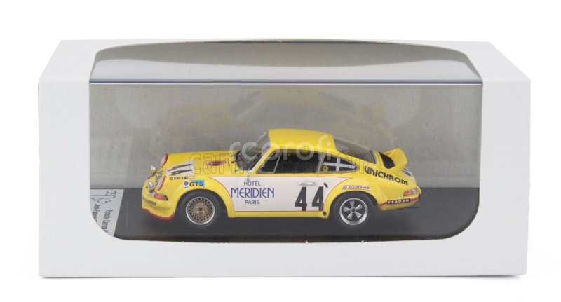Trofeu Porsche 911 Carrera Rs Coupe N 44 24h Le Mans 1973 Jean Francois Piot - Peter Zbinder 1:43 Žlutá Bílá