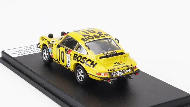 Trofeu Porsche 911 Carrera Rs Coupe (night Version) N 10 Rally East African Safari 1973 Bjorn Waldegaard - Hans Thorzelius 1:43 Žlutá