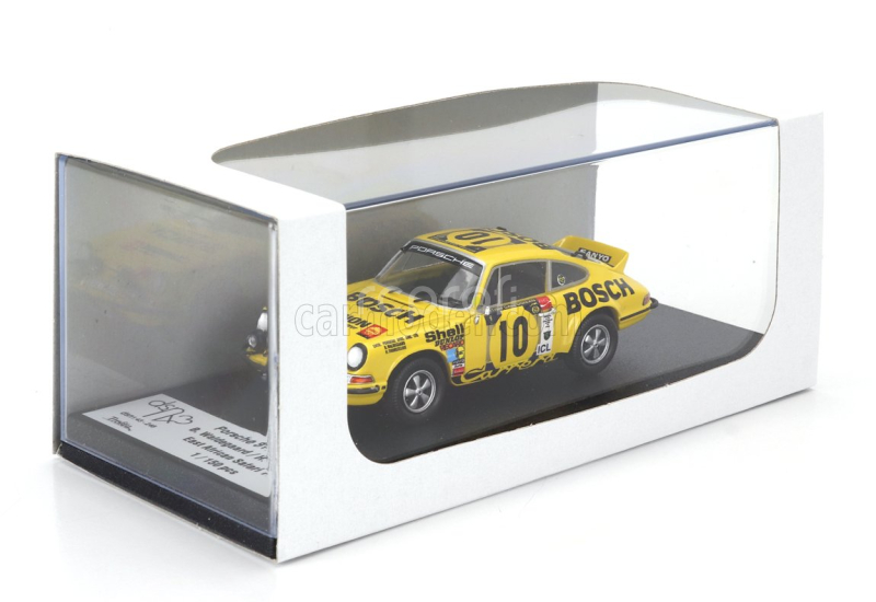 Trofeu Porsche 911 Carrera Rs Coupe (night Version) N 10 Rally East African Safari 1973 Bjorn Waldegaard - Hans Thorzelius 1:43 Žlutá