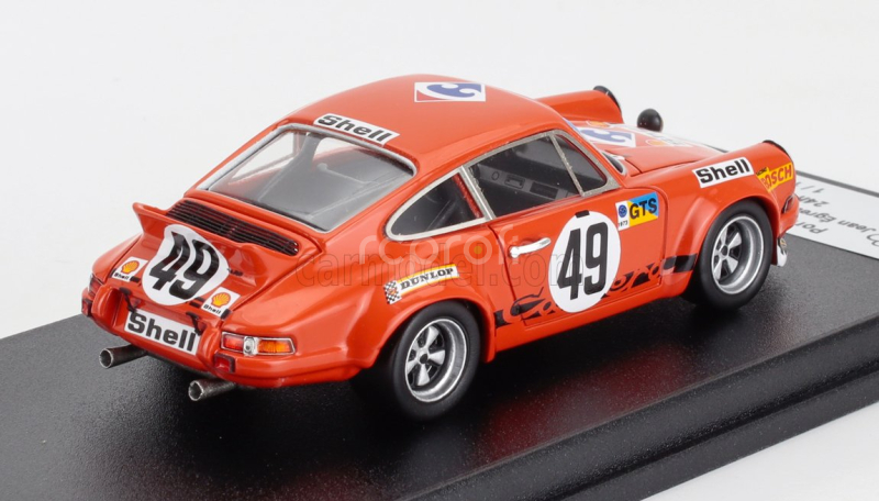 Trofeu Porsche 911 Carrera Rsr Coupe N 49 24h Le Mans 1973 Jean Egreteaud - Jean Claude Lagniez 1:43 Orange