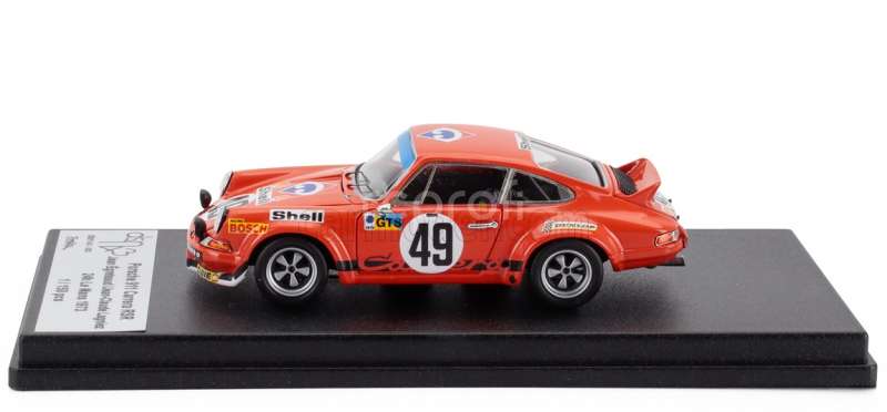 Trofeu Porsche 911 Carrera Rsr Coupe N 49 24h Le Mans 1973 Jean Egreteaud - Jean Claude Lagniez 1:43 Orange