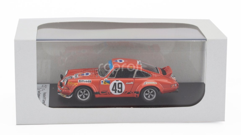 Trofeu Porsche 911 Carrera Rsr Coupe N 49 24h Le Mans 1973 Jean Egreteaud - Jean Claude Lagniez 1:43 Orange