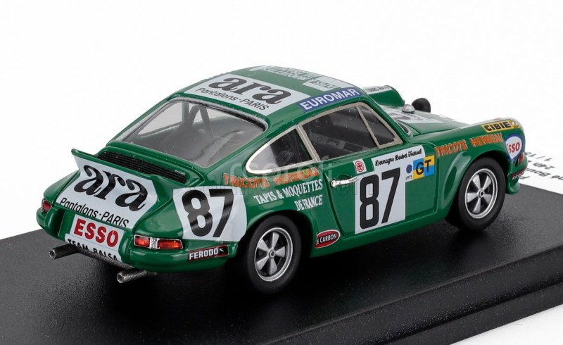 Trofeu Porsche 911 Scf Coupe N 87 24h Le Mans 1975 Rene Boubet - Philippe Dermagne 1:43 Zelená