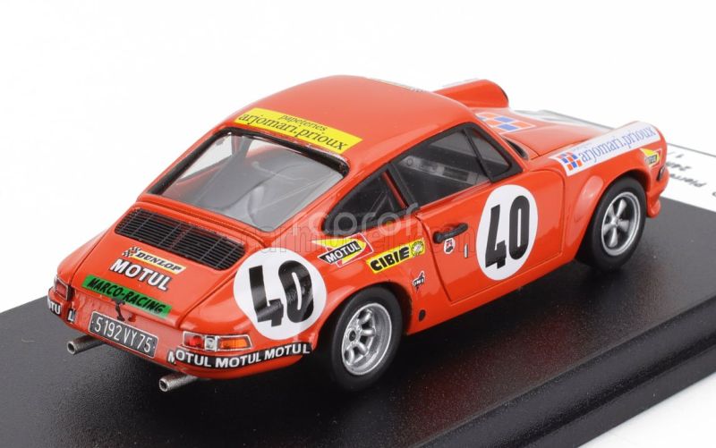 Trofeu Porsche 911s Coupe N 40 24h Le Mans 1972 Pierre Mauroy - Marcel Mignot 1:43 Orange