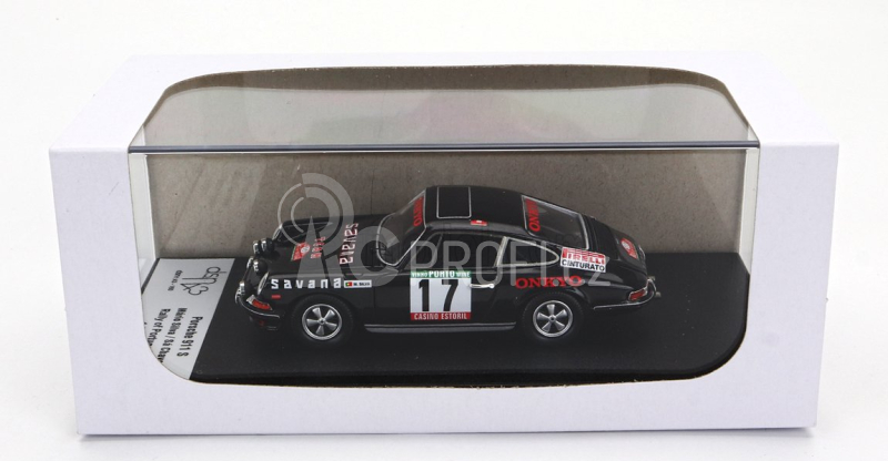 Trofeu Porsche 911s Coupe (night Version) N 17 Rally Portugal 1977 Mario Silva - Sa Chaves 1:43 Black