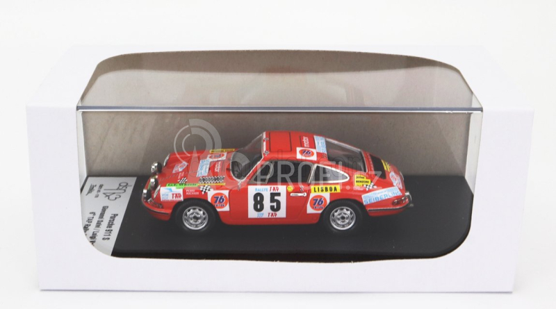 Trofeu Porsche 911s Coupe (night Version) N 85 Rally Tap 1972 Giovanni Salvi - Luigi Valle 1:43 Orange