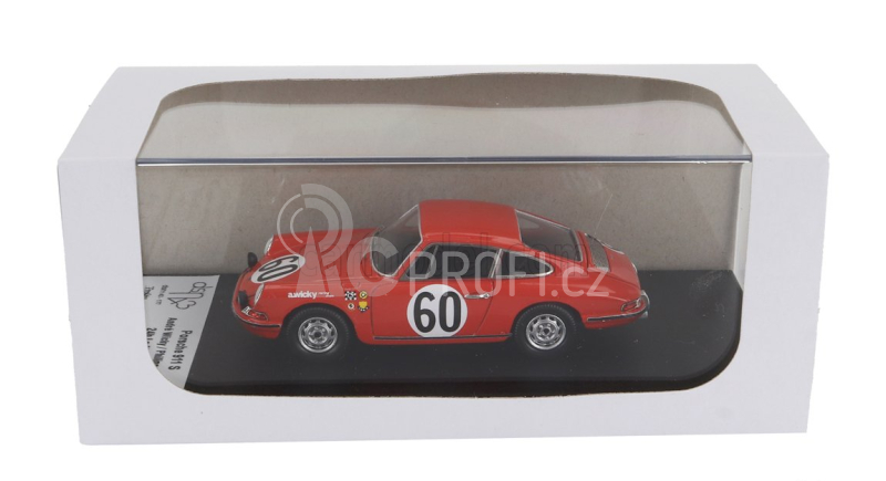 Trofeu Porsche 911s Coupe Team Farjon N 60 24h Le Mans 1967 Andre Wicky - Philippe Farjon 1:43 Orange