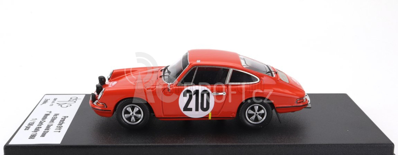 Trofeu Porsche 911t Coupe (night Version) N 210 Winner Rally Montecarlo 1968 Vic Elford - David Stone 1:43 Orange