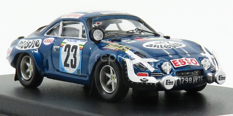 Trofeu Renault A110 Alpine N 23 Rally Safari 1975 B.neyret - J.terramorsi 1:43 Blue Met