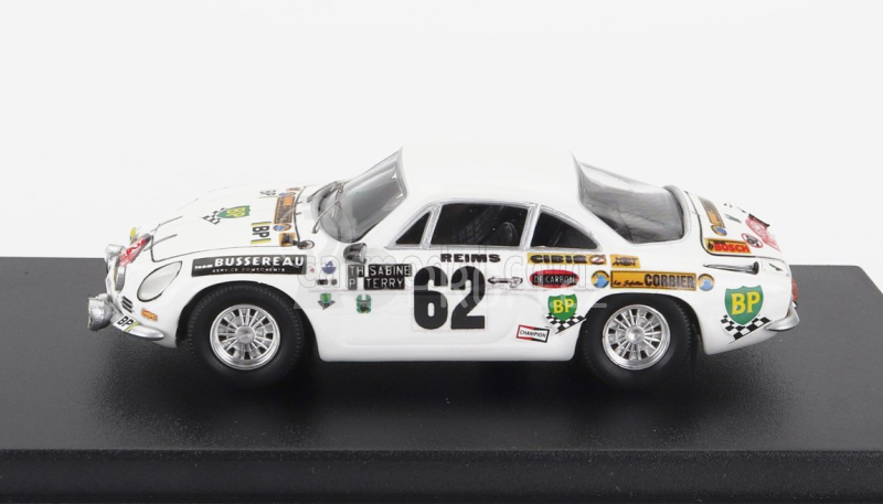 Trofeu Renault A110 Alpine N 62 Rally Montecarlo 1973 Thierry Sabine - Pierre Terry 1:43 Bílá