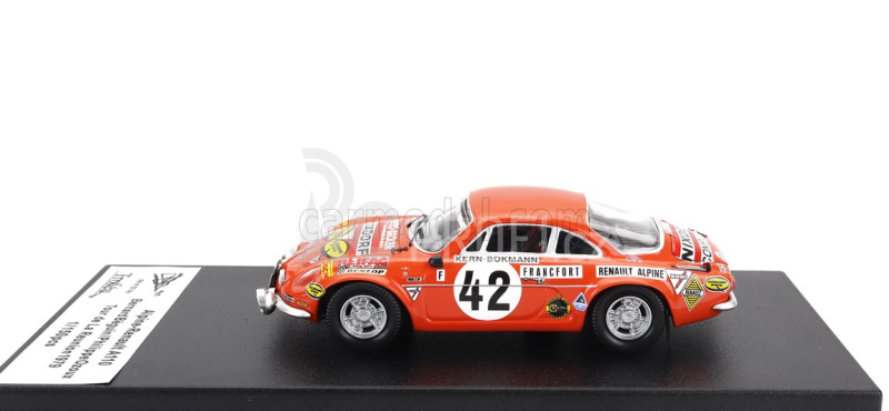 Trofeu Renault A110 Alpine (night Version) N 42 Rally Tour De La Reunion 1979 Bernard Beguin - Philippe Ozoux 1:43 Orange