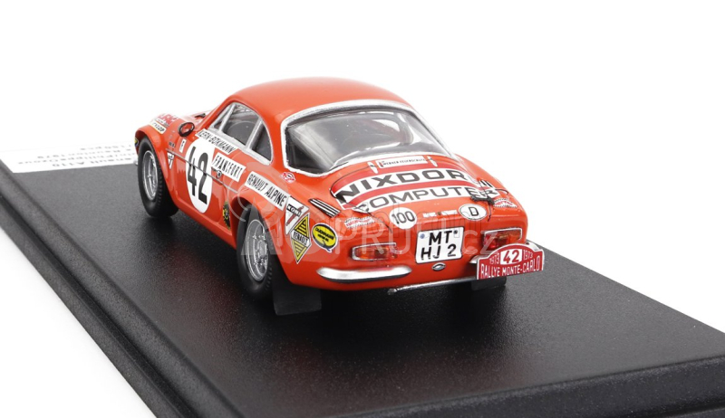 Trofeu Renault A110 Alpine (night Version) N 42 Rally Tour De La Reunion 1979 Bernard Beguin - Philippe Ozoux 1:43 Orange