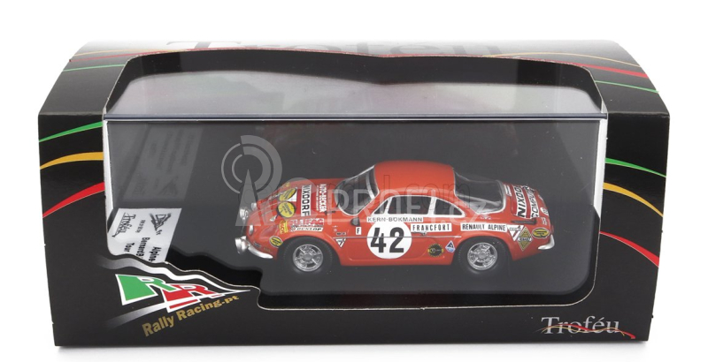 Trofeu Renault A110 Alpine (night Version) N 42 Rally Tour De La Reunion 1979 Bernard Beguin - Philippe Ozoux 1:43 Orange