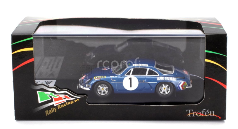 Trofeu Renault Alpine A110 1300 N 1 Rally Montecarlo 1970 Jean Claude Andruet - Patrice Ecot 1:43 Blue
