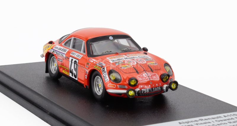 Trofeu Renault Alpine A110 Coupe N 49 Rally Montecarlo 1973 Alex Vineis - Oswald Peri 1:43 Red